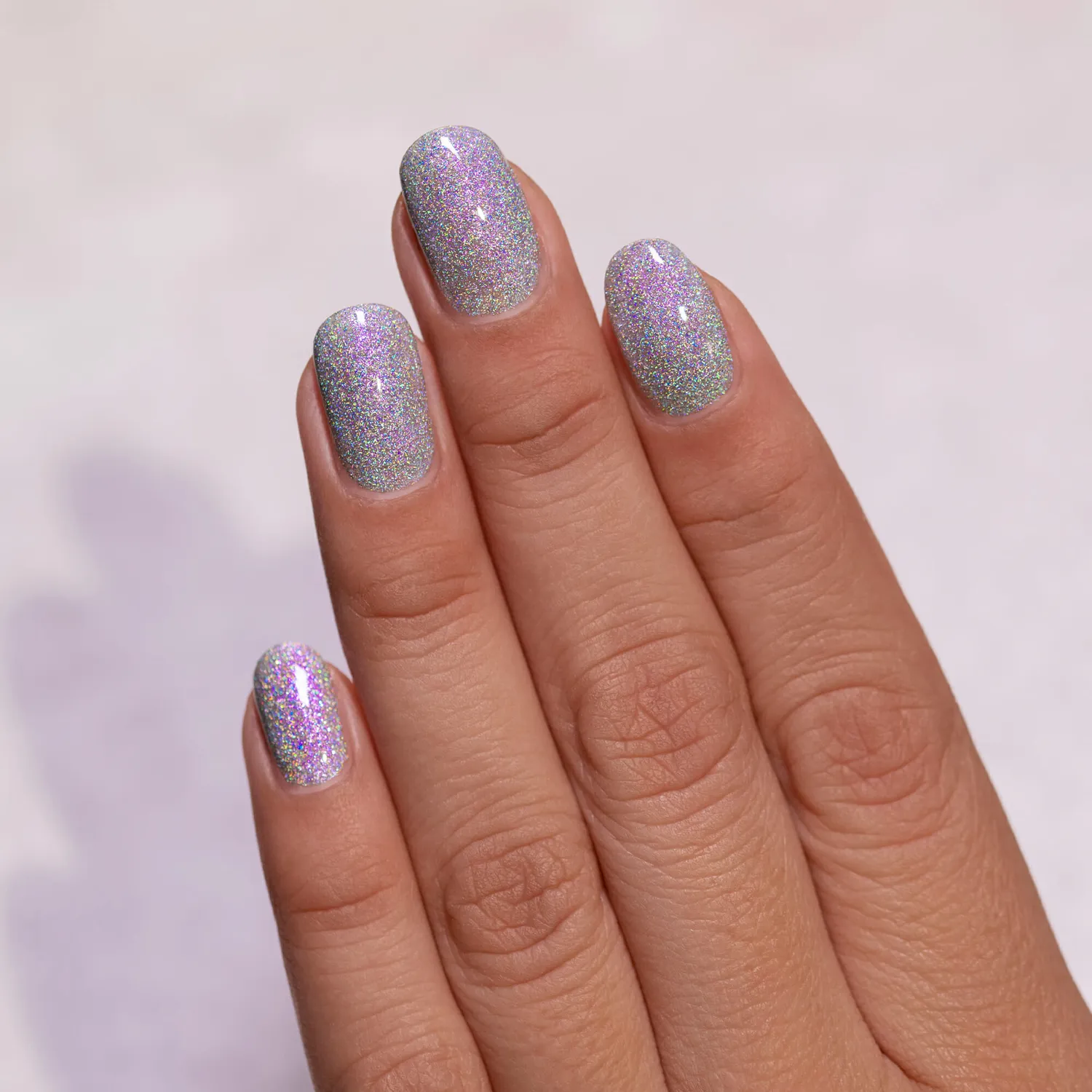 ILNP Chit Chat nagellack holografiskt lila