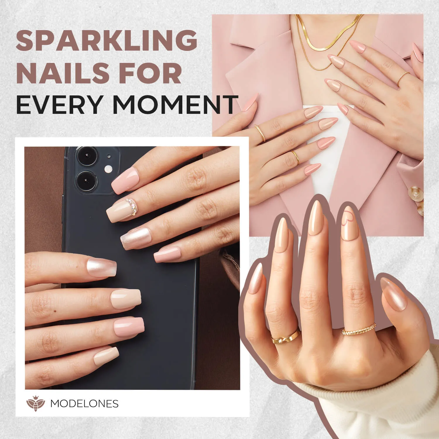 Modelones Sorrel nagellack 6-pack nude skimmer