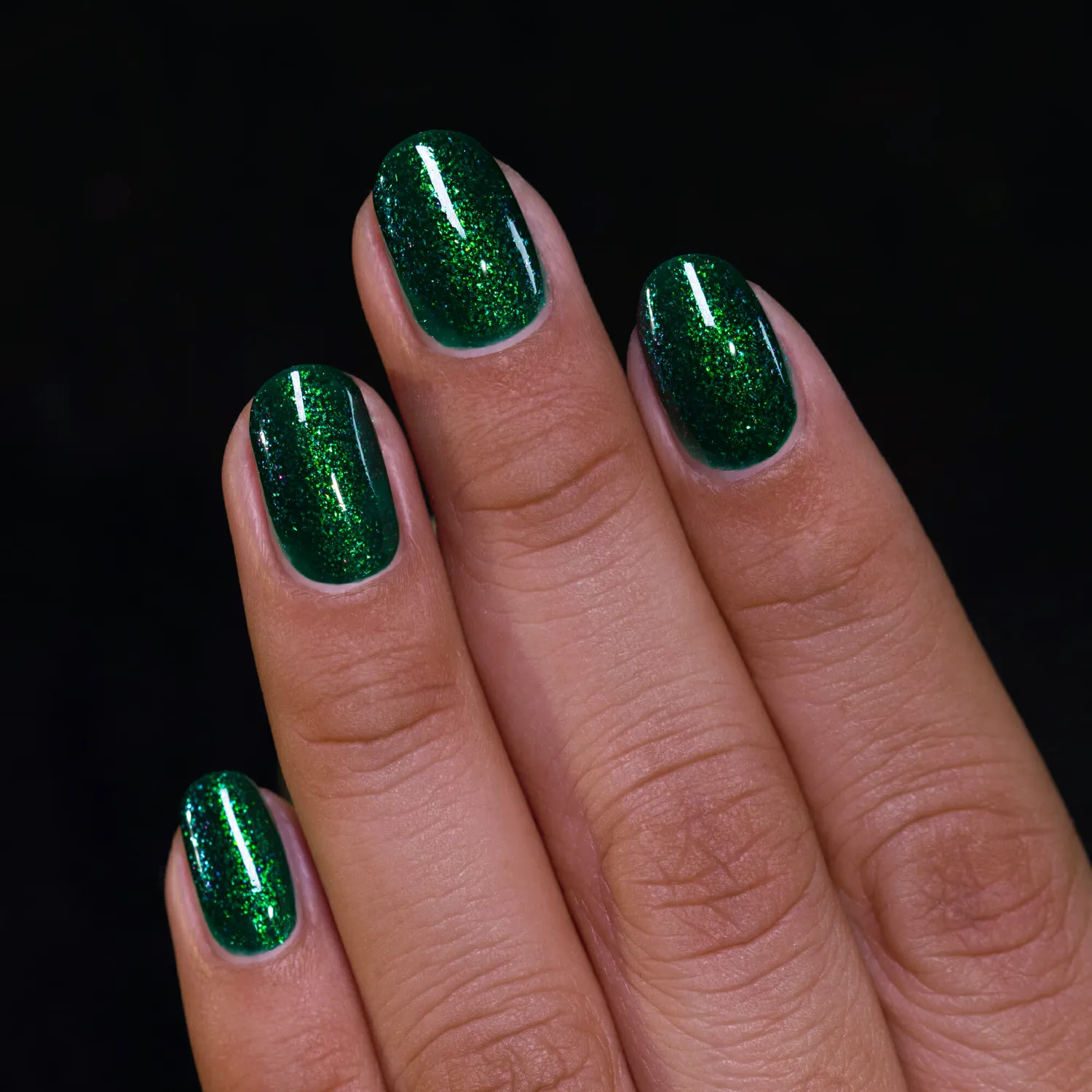 ILNP Good Fortune nagellack smaragd shimmer