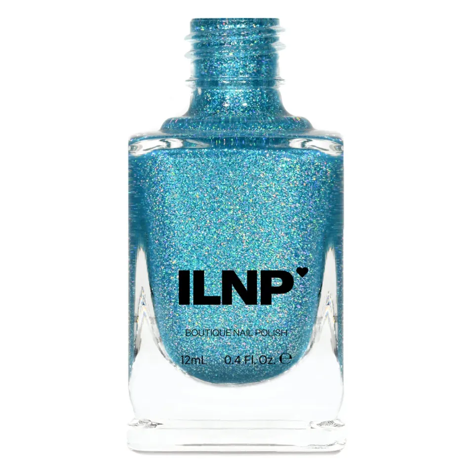 ILNP Splashed Seaside jelly nagellack havsblå