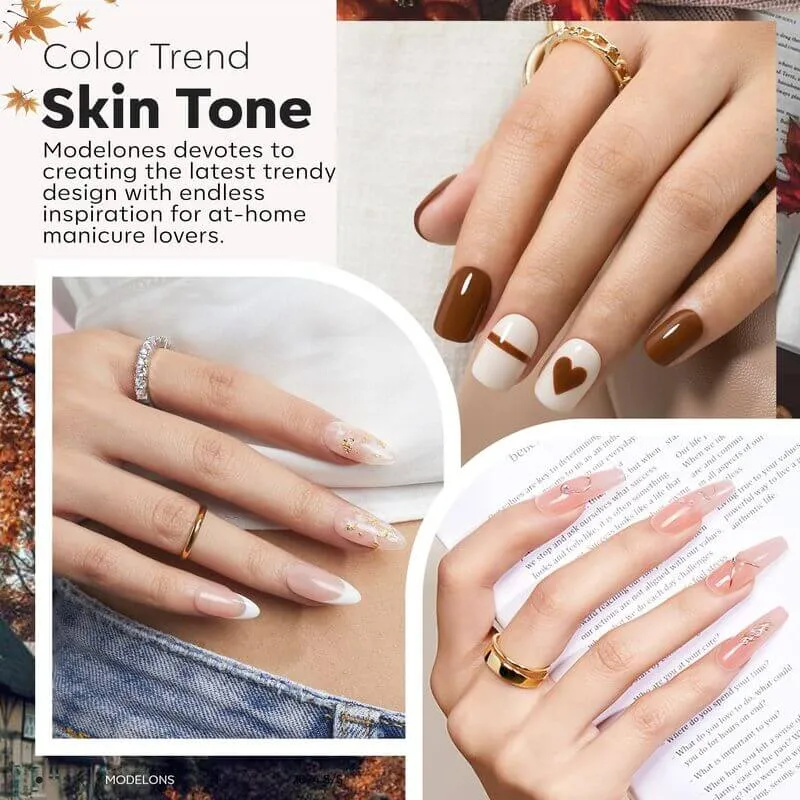 Modelones Builder Gel Skin Tone nagelgel set 6x7ml nude