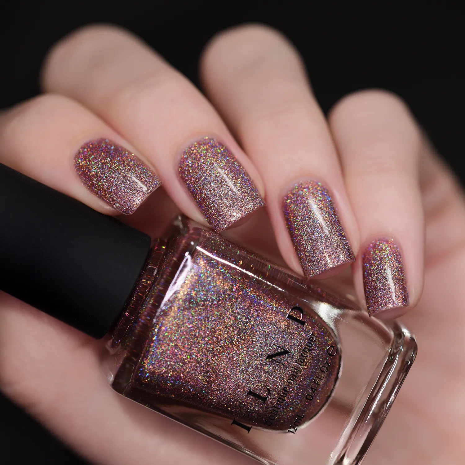 ILNP Ultra Holo Close Knit nagellack varmrosa