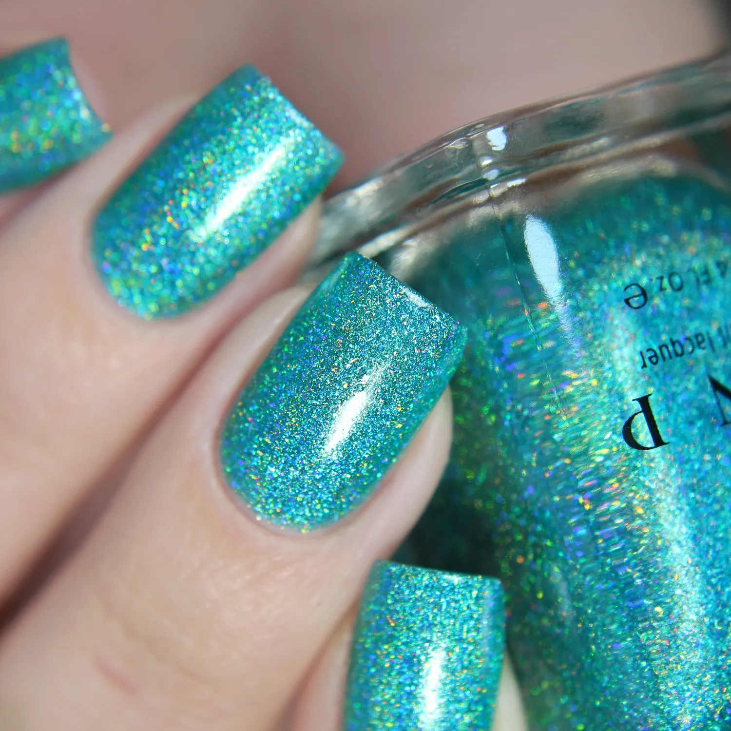 ILNP Beach House nagellack aqua holografisk