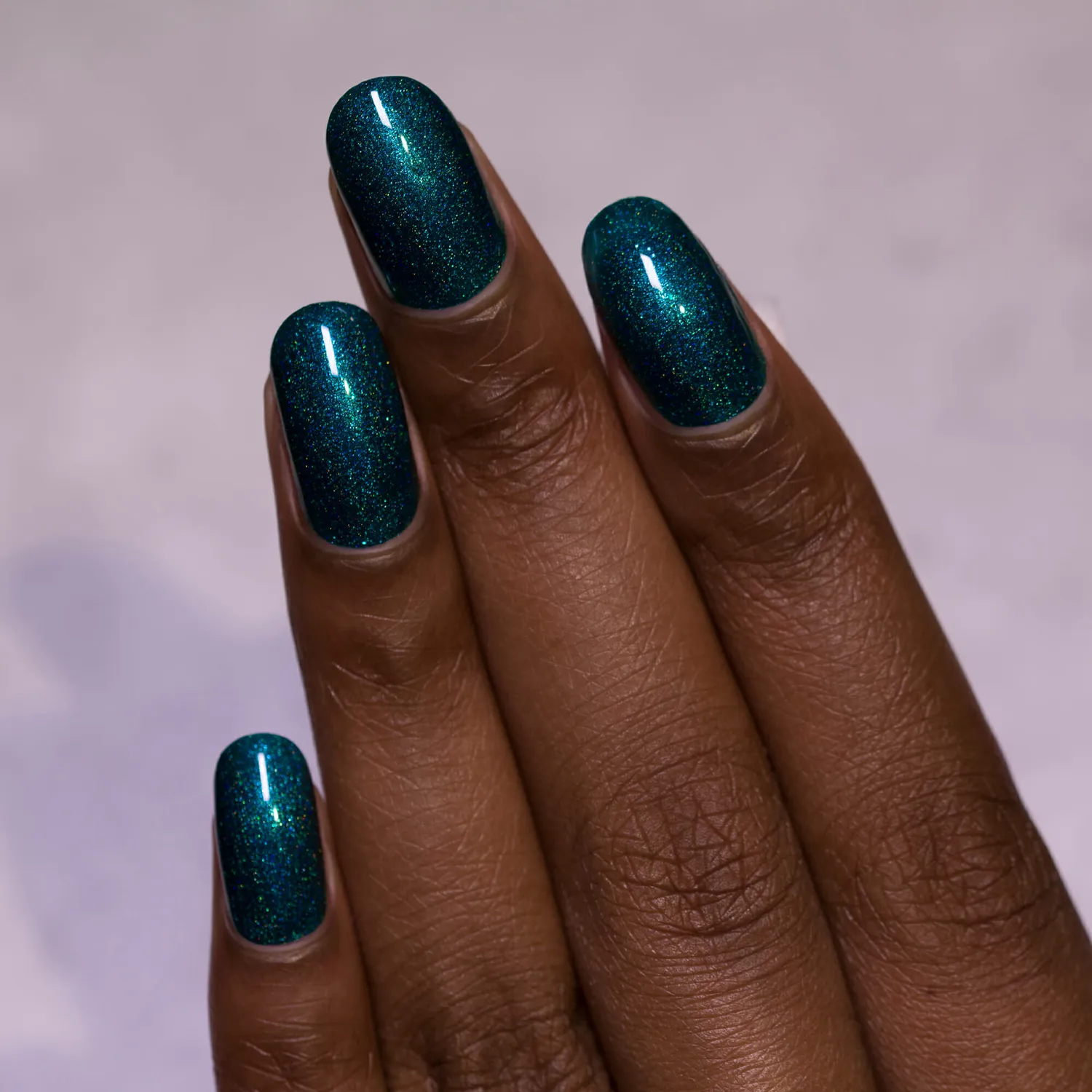 ILNP Fall Semester nagellack mörk teal holo