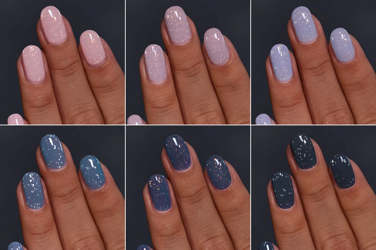 ILNP Overcast Collection nagellack set 6-pack flakie
