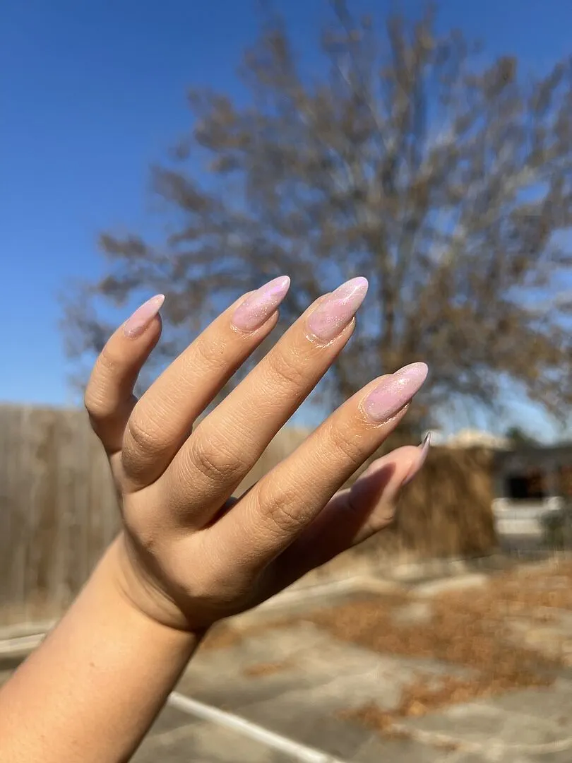 Cirque Colors Siren pärllack vit-lila hologlitter