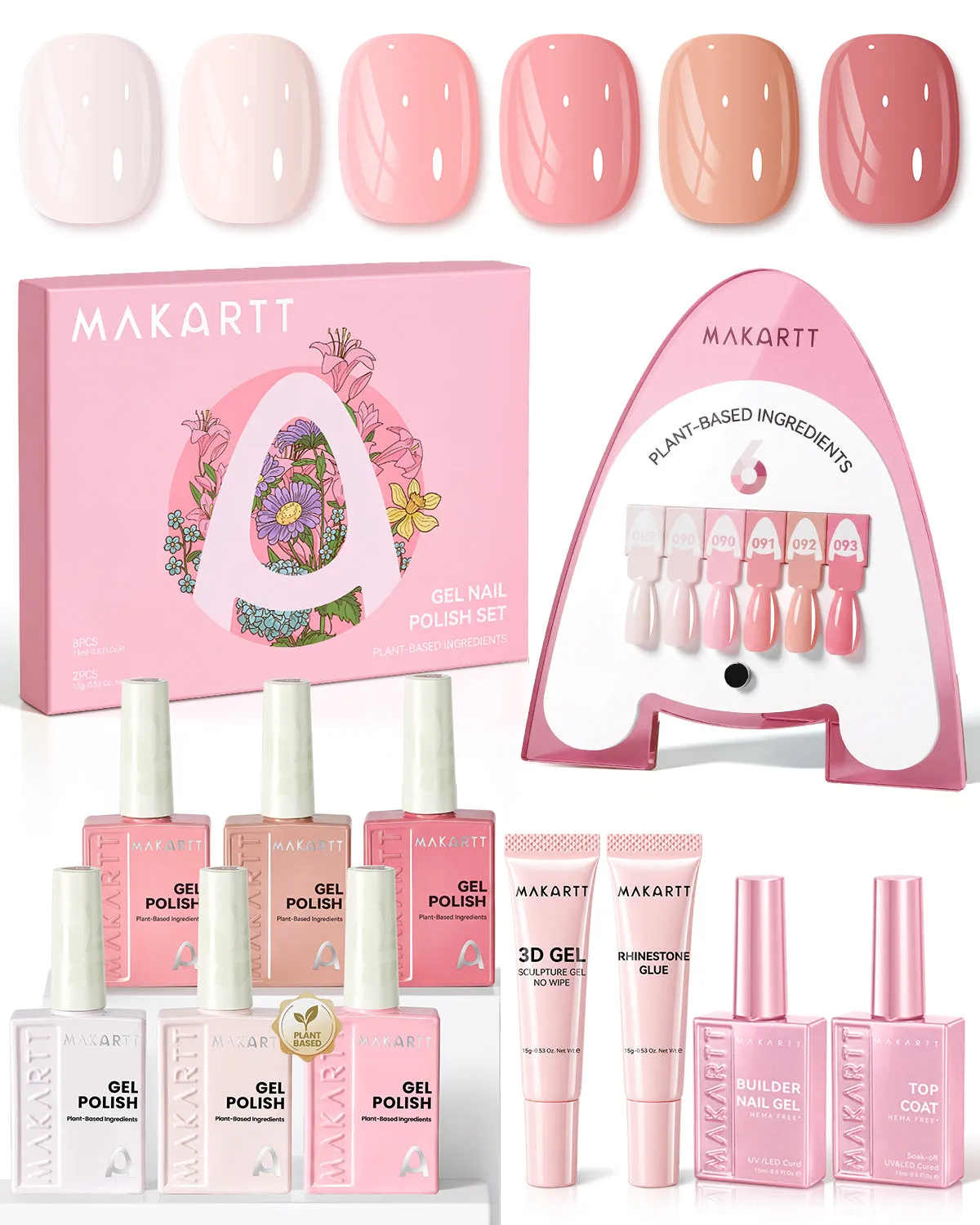 Makartt Plant-Based nagelgel Autumn Romance växtbaserad