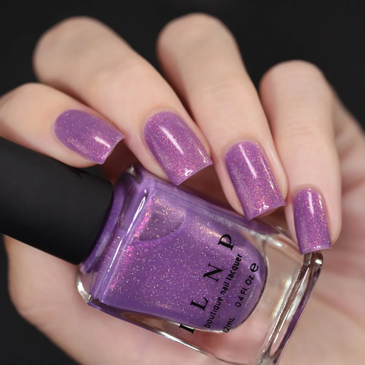 ILNP Charlotte nagellack ljus orkide med guldskimmer