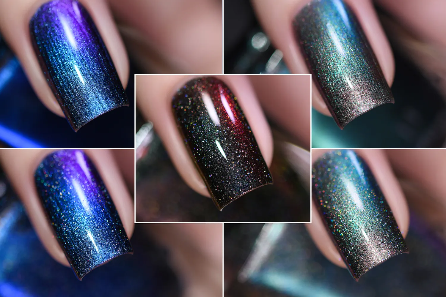 ILNP Ultra Chromes nagellack 5-pack multikrom
