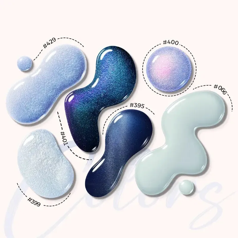Modelones Moonlit Lagoon nagellacksset 6-pack blå