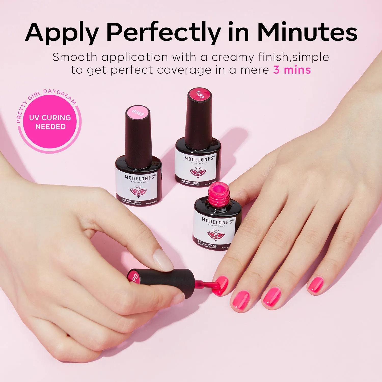Modelones You Look Perfect Tonight gellack 6-pack rosa