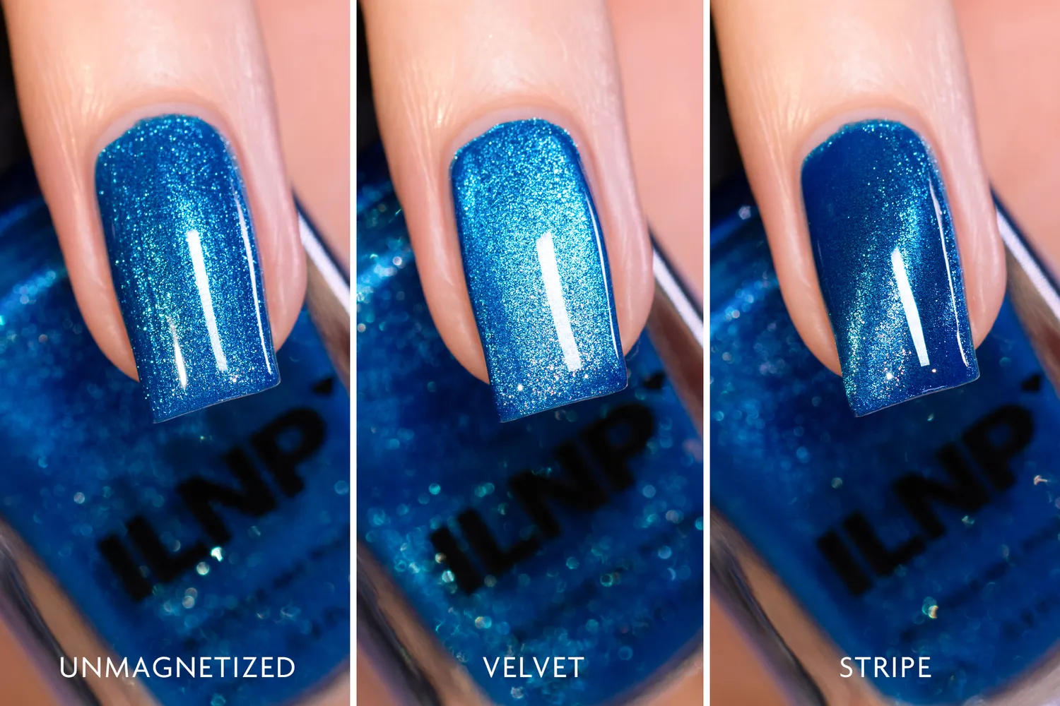 ILNP Playground Adrian nagellack blå magnetisk 2 lager