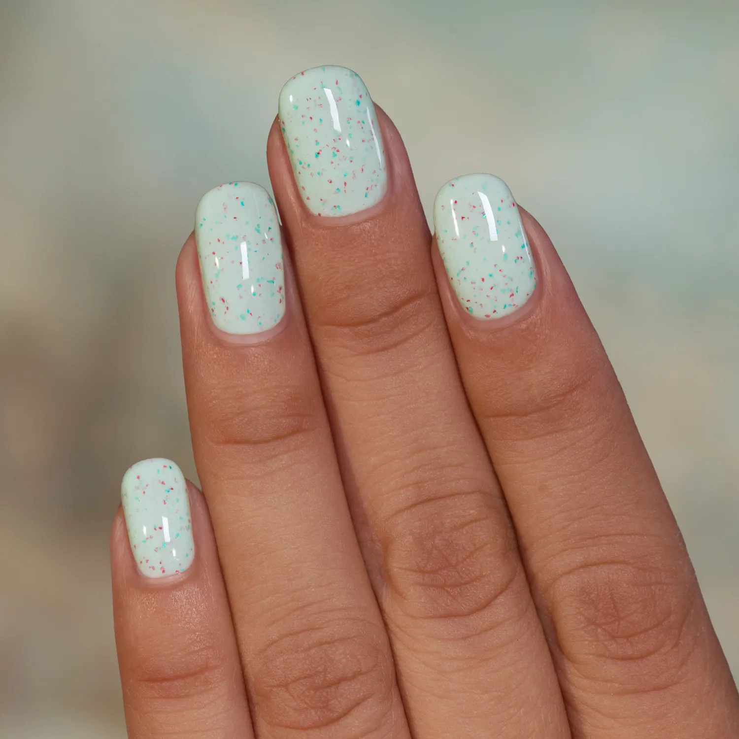 ILNP Santa’s Workshop Toyland nagellack mint röd grön flakes