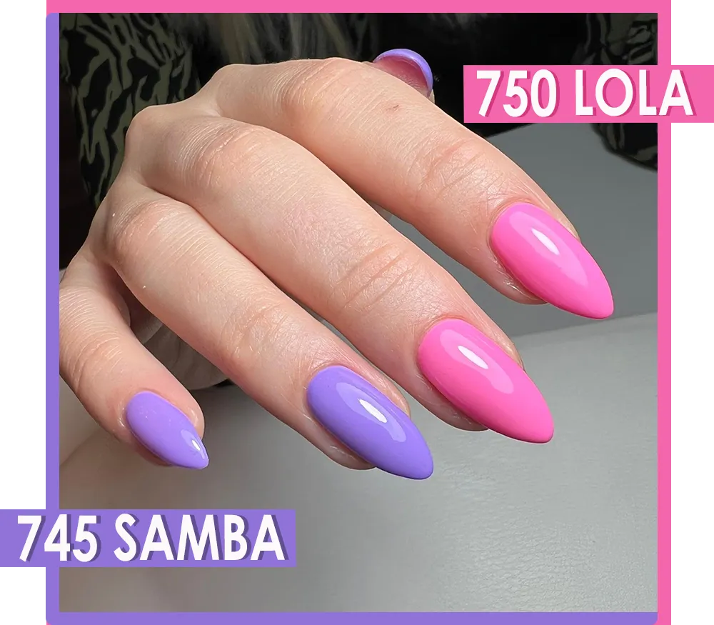 Iz Beauty Calgel Samba CG745 gel 4g neonlila