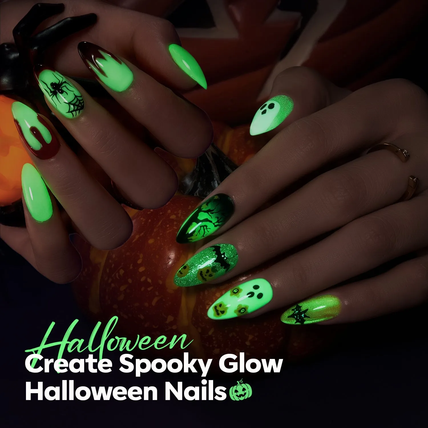 Modelones Glow in the Dark top coat gel självlysande