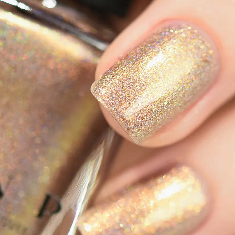 ILNP Iconic nagellack champagne guld holografisk