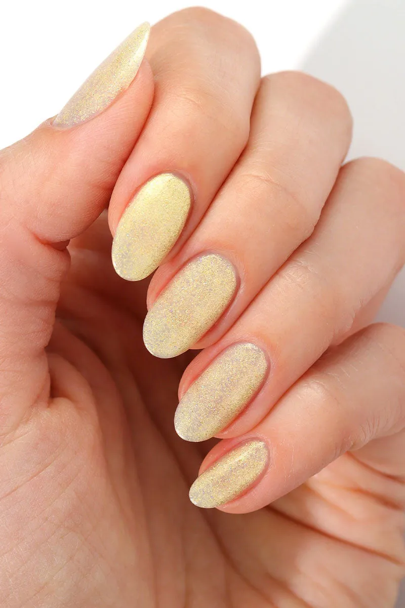 Cirque Colors Radiant Realm nagellack guld holographic