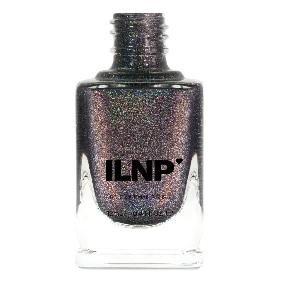 ILNP Wicked Stay Hidden nagellack grå holografisk