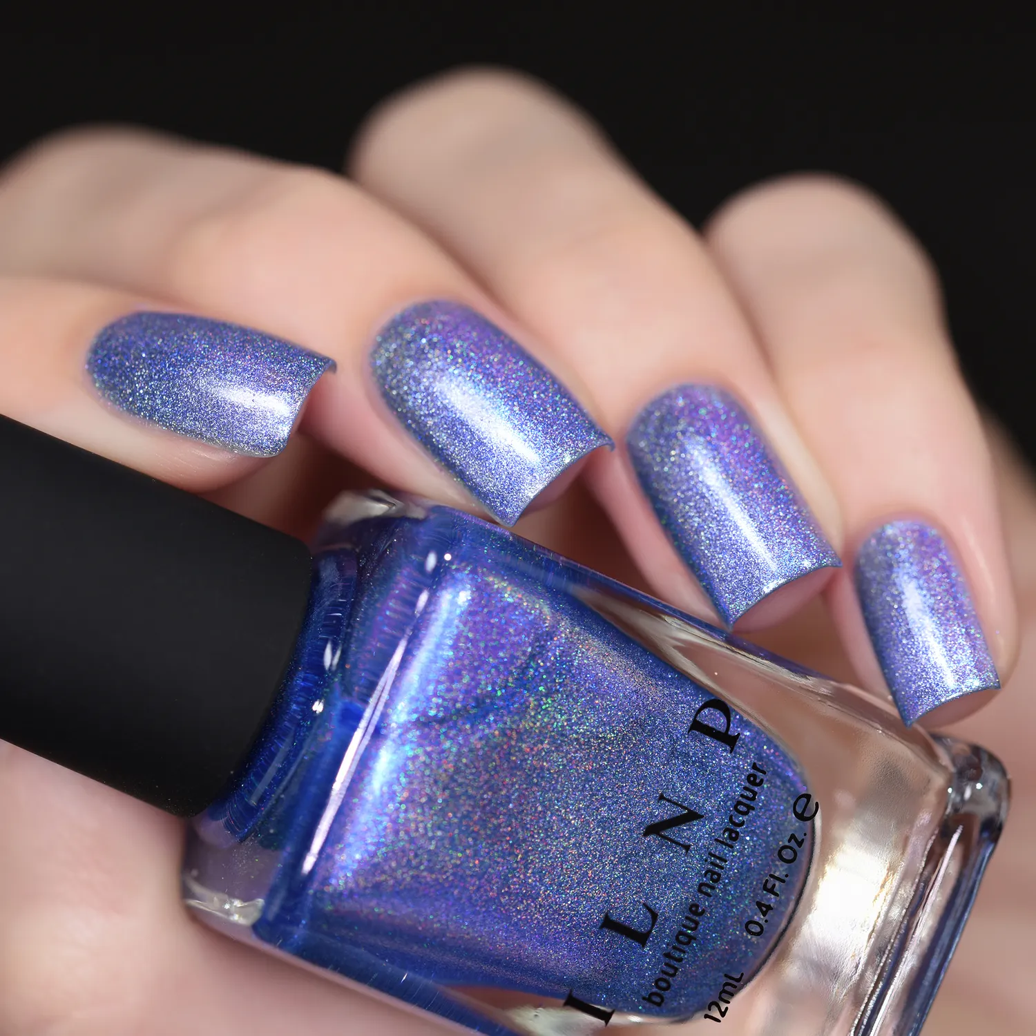 ILNP Ultra Holo Tidal Wave nagellack blått holografiskt