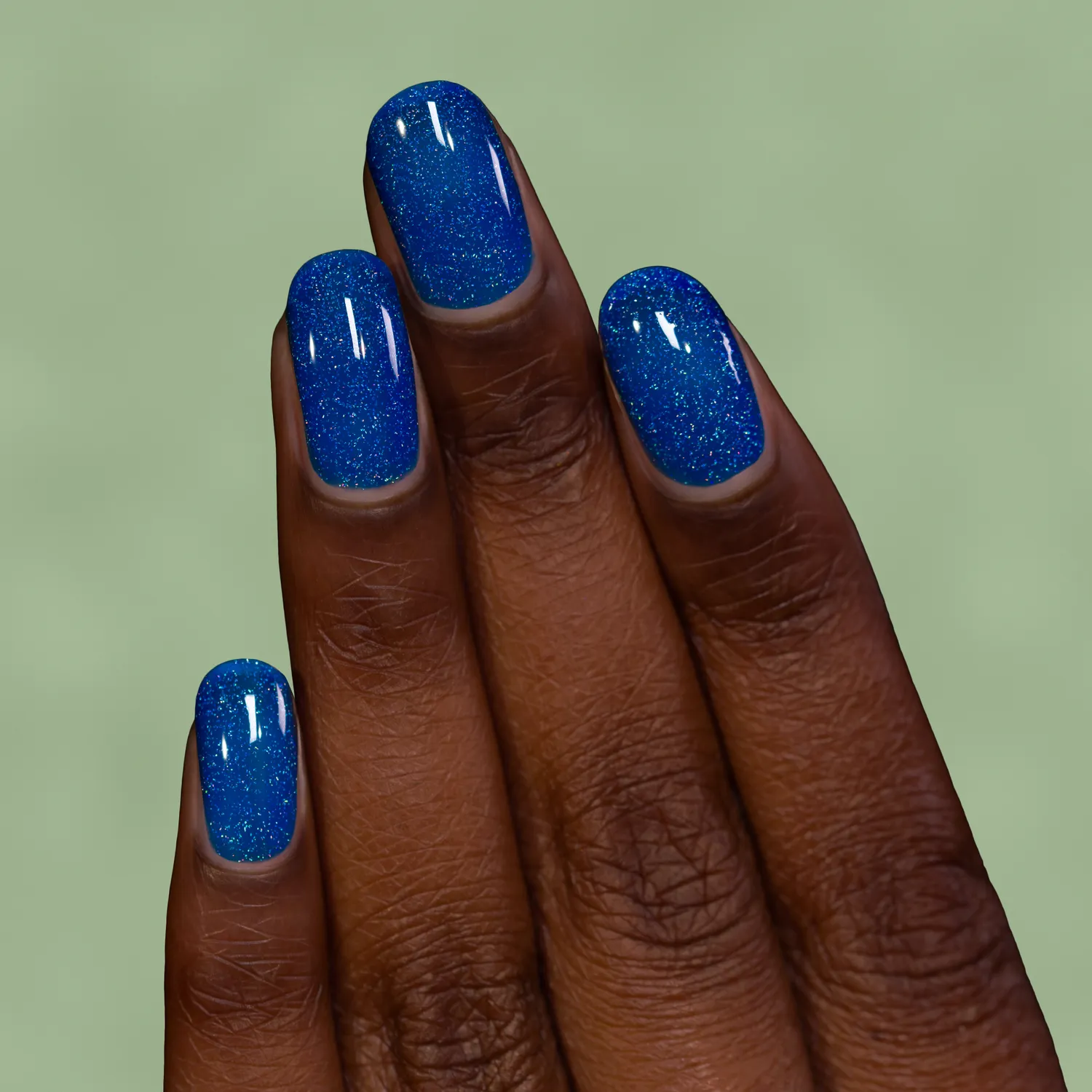 ILNP Wildflowers Songbird nagellack koboltblå holografisk