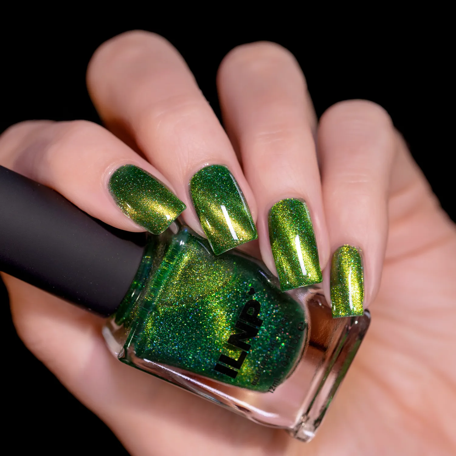 ILNP Frankie nagellack grön magnetisk holo