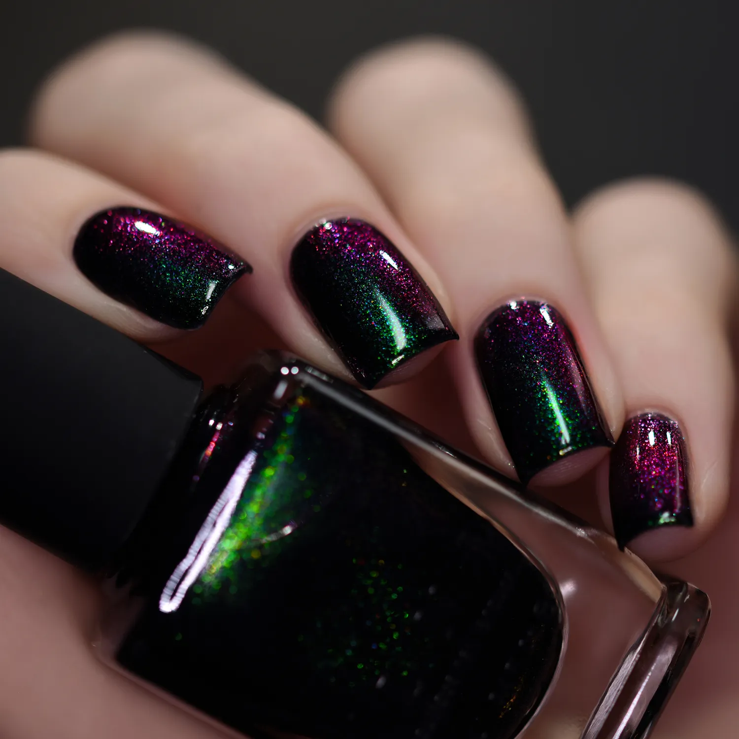 ILNP Salem nagellack jelly grön-röd skimmer