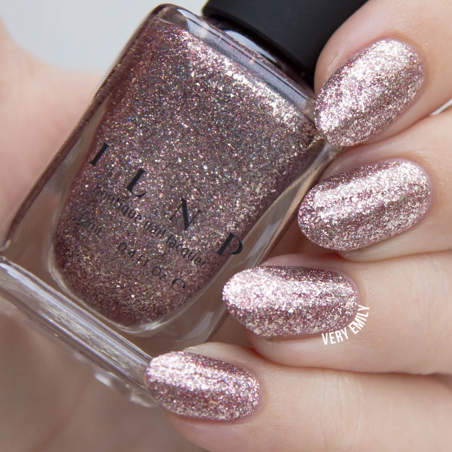 ILNP Madison Ave nagellack antikrosa metallic