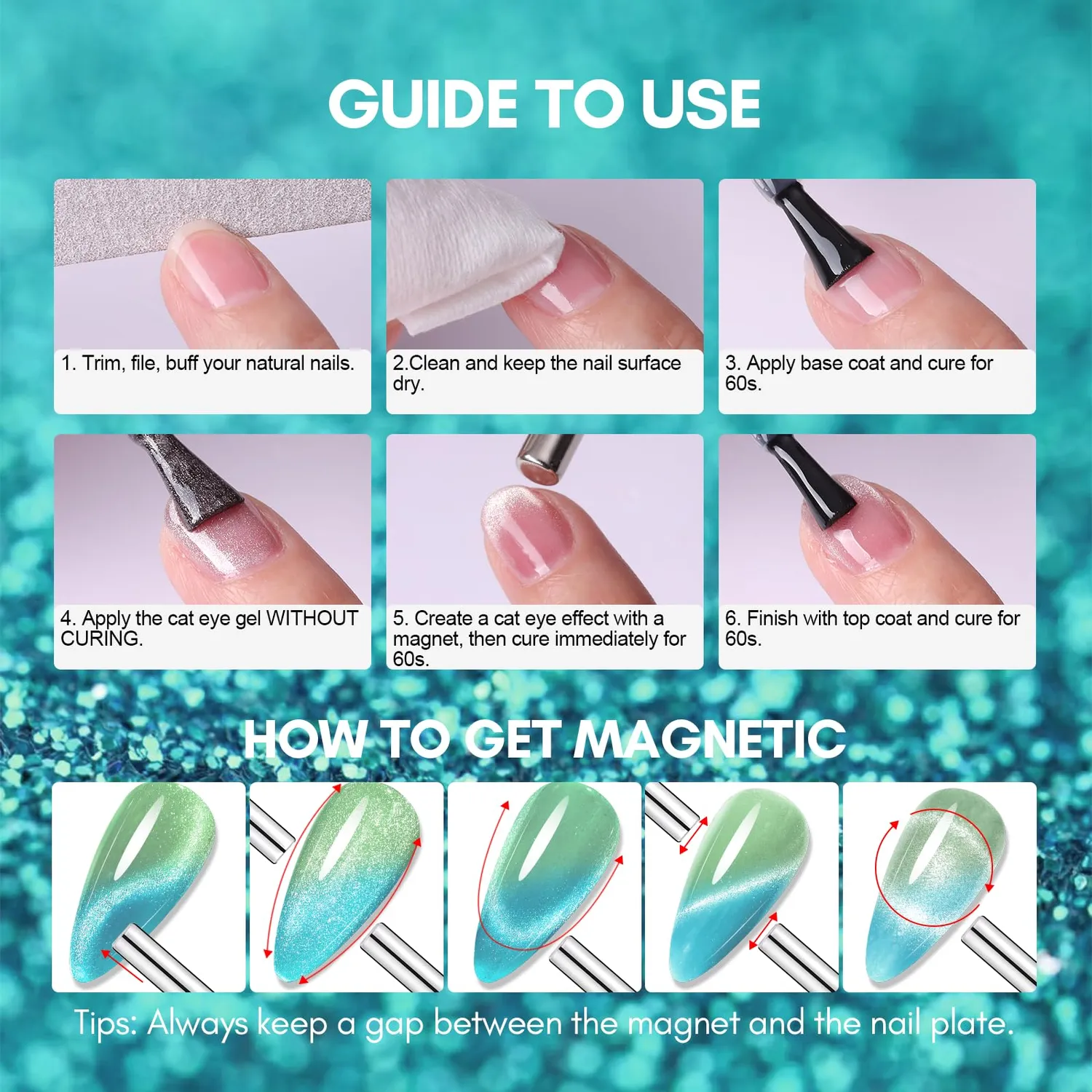 Makartt Cat Eye Gel Polish gellack shadow walker
