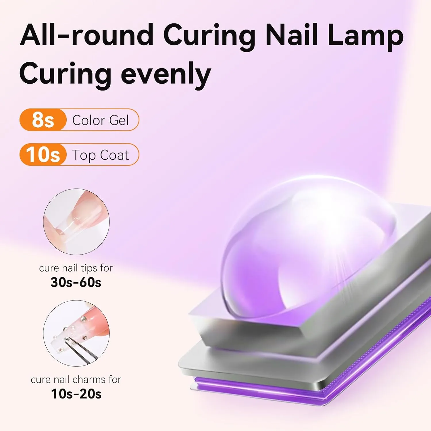 Makartt Handheld UV-nagellampa smärtfritt läge