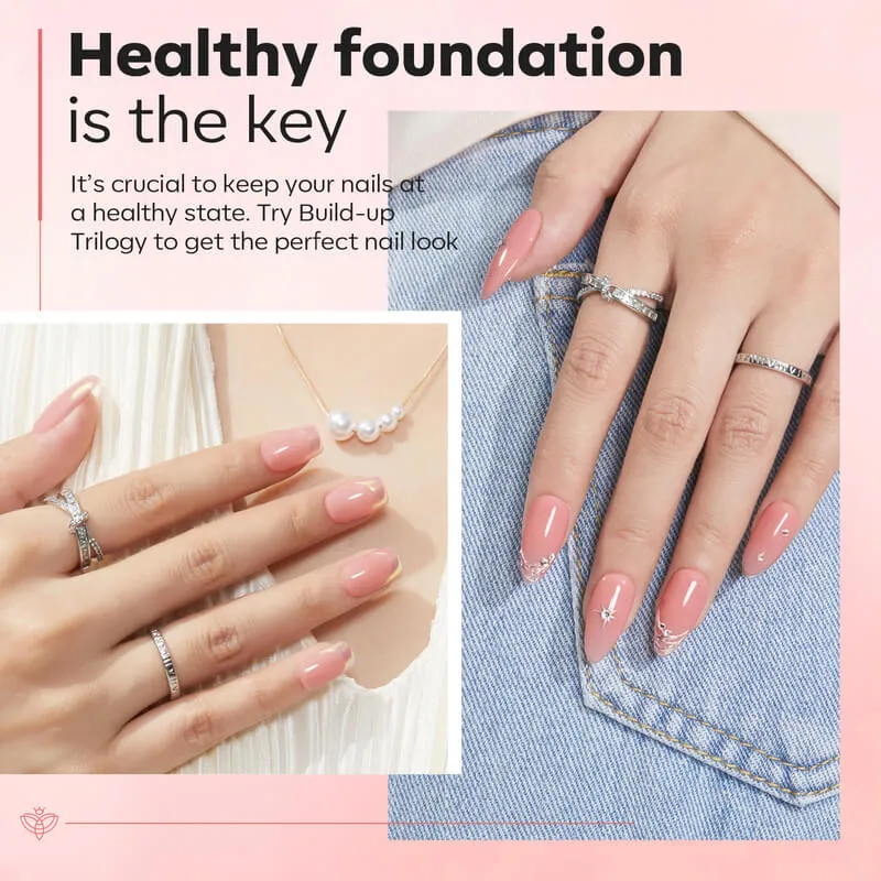 Modelones 8-i-1 Rose Pink builder gel set 3-delar