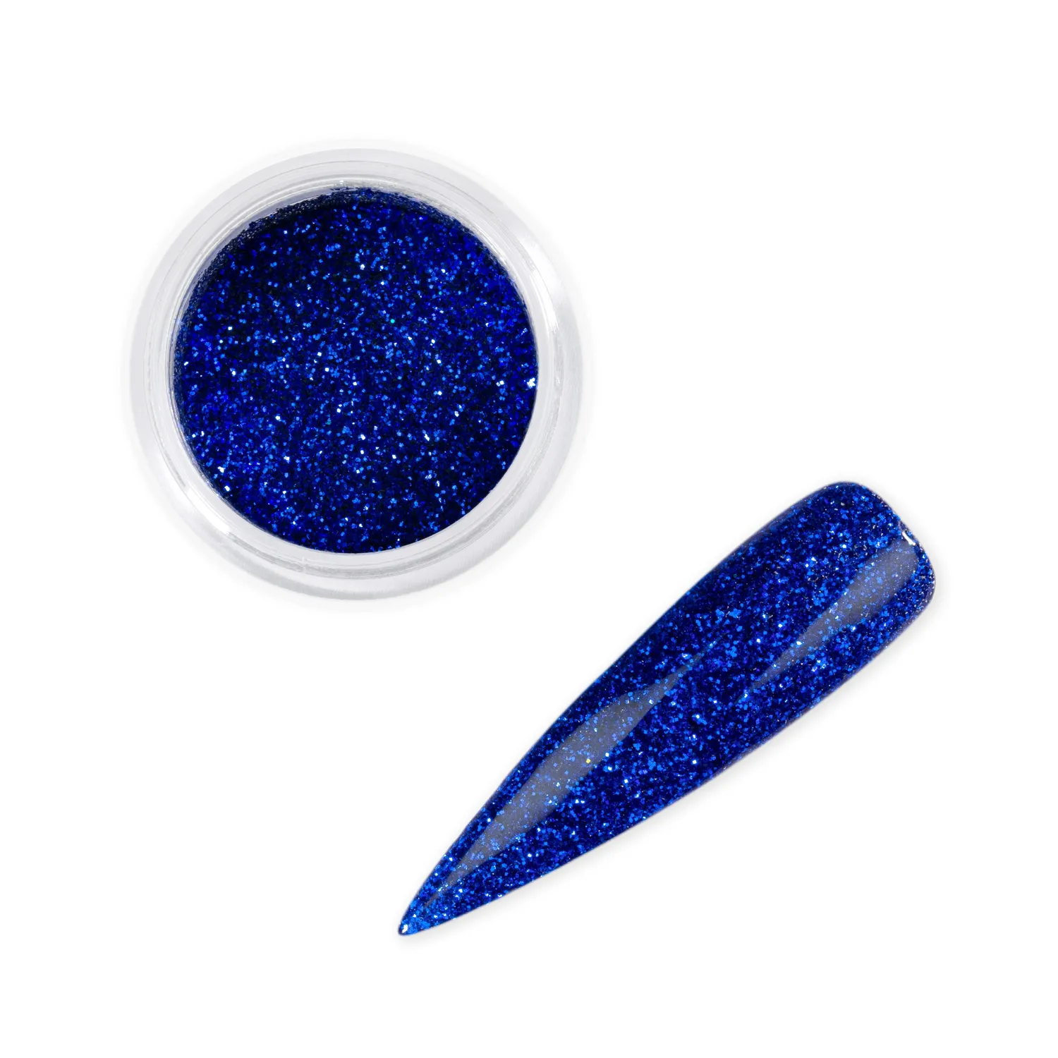Iz Beauty Royal Blue nagelglitter 6g blå