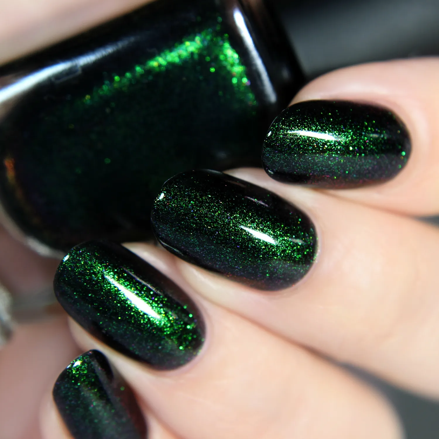 ILNP Salem nagellack jelly grön-röd skimmer