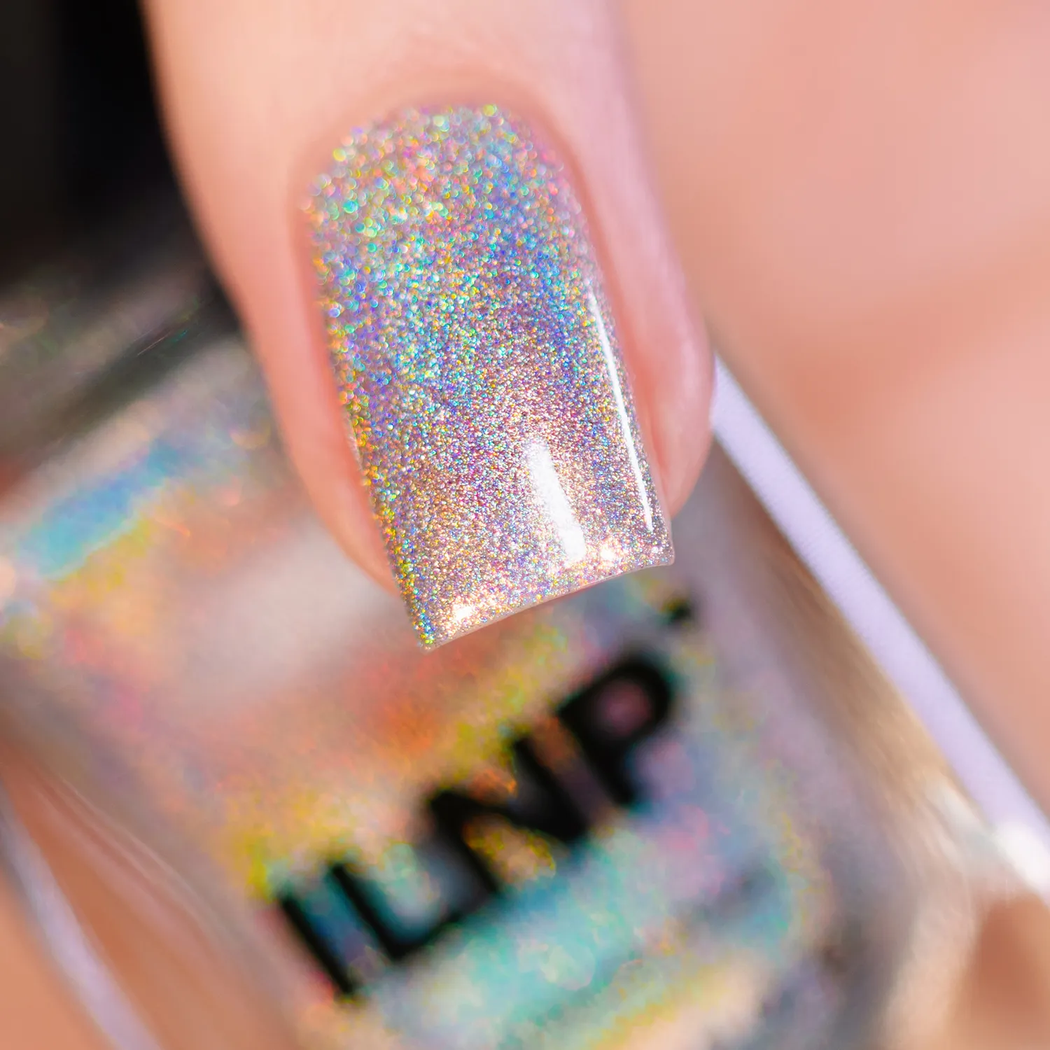 ILNP MEGA S nagellack holografiskt silver
