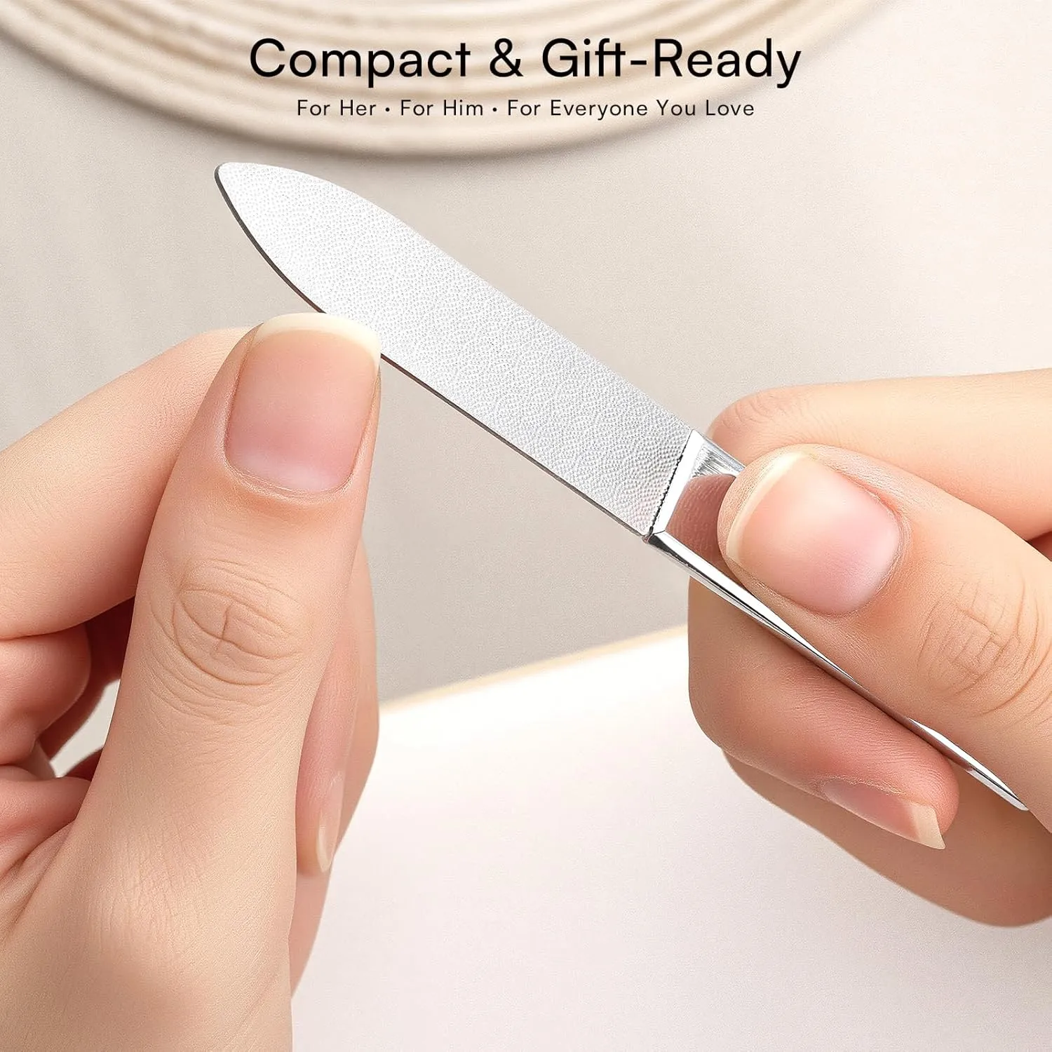 Makartt Metal Nail File metallnagelfilar 2-pack