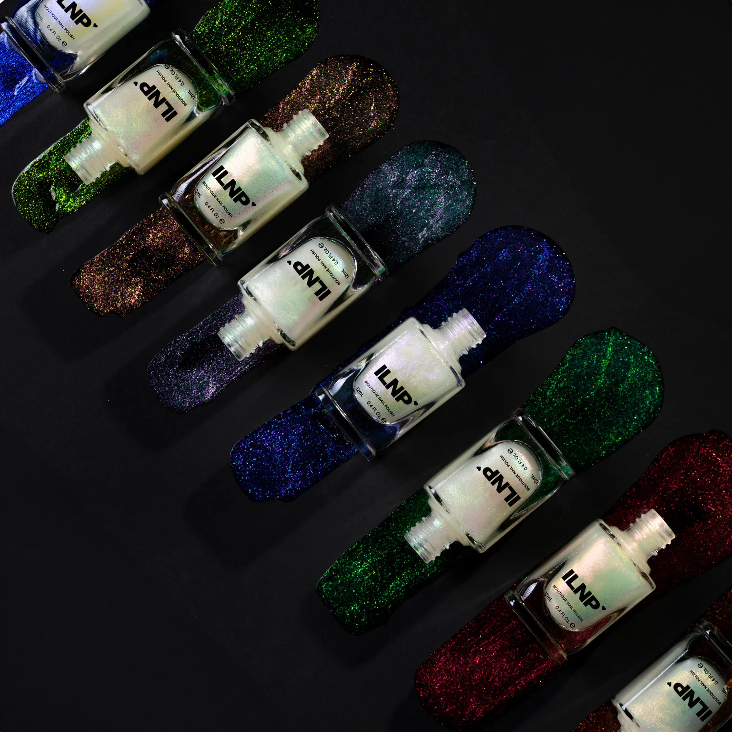 ILNP Real Magic Toppers nagellack set 8-pack effekt