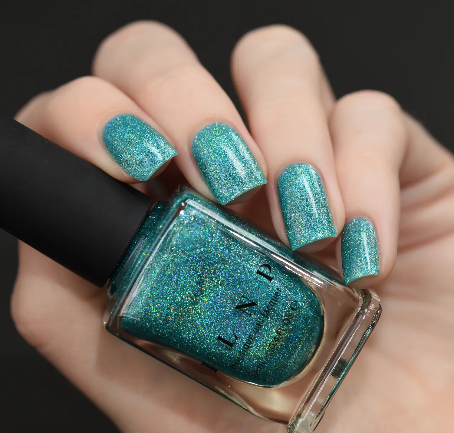 ILNP Beach House nagellack aqua holografisk