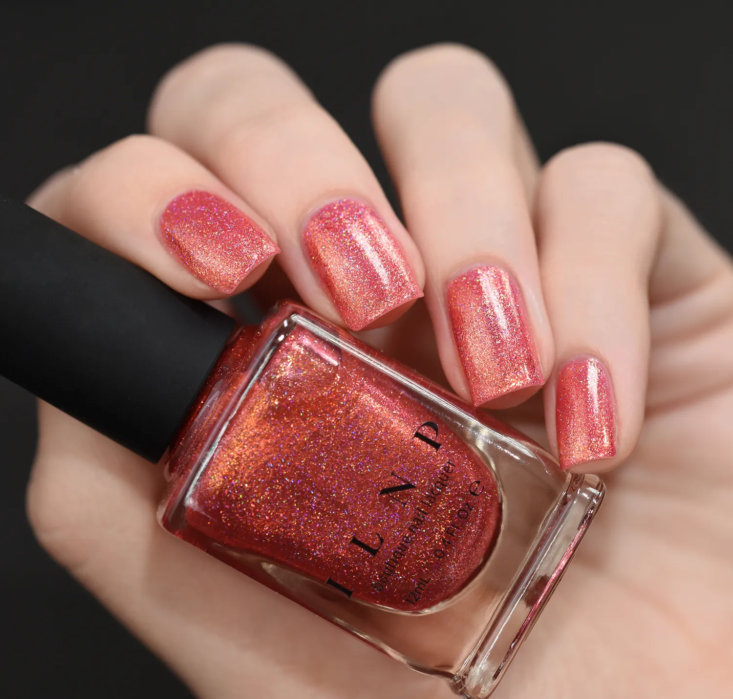 ILNP Citrus Punch nagellack korall holografiskt