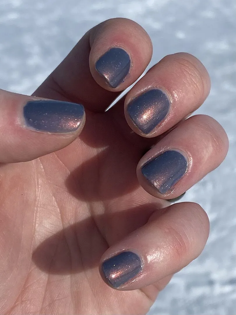 Cirque Colors Velvetine nagellack skifferblå koppar