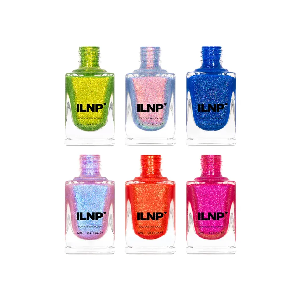 ILNP Wildflowers nagellack 6-pack skiftande skimmer