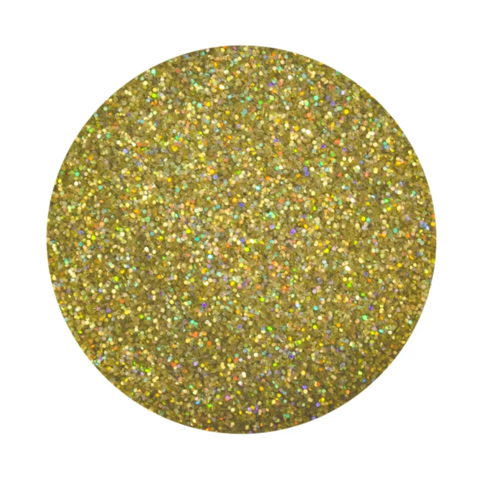 Iz Beauty Holographic Gold glitter naglar 6 g guld