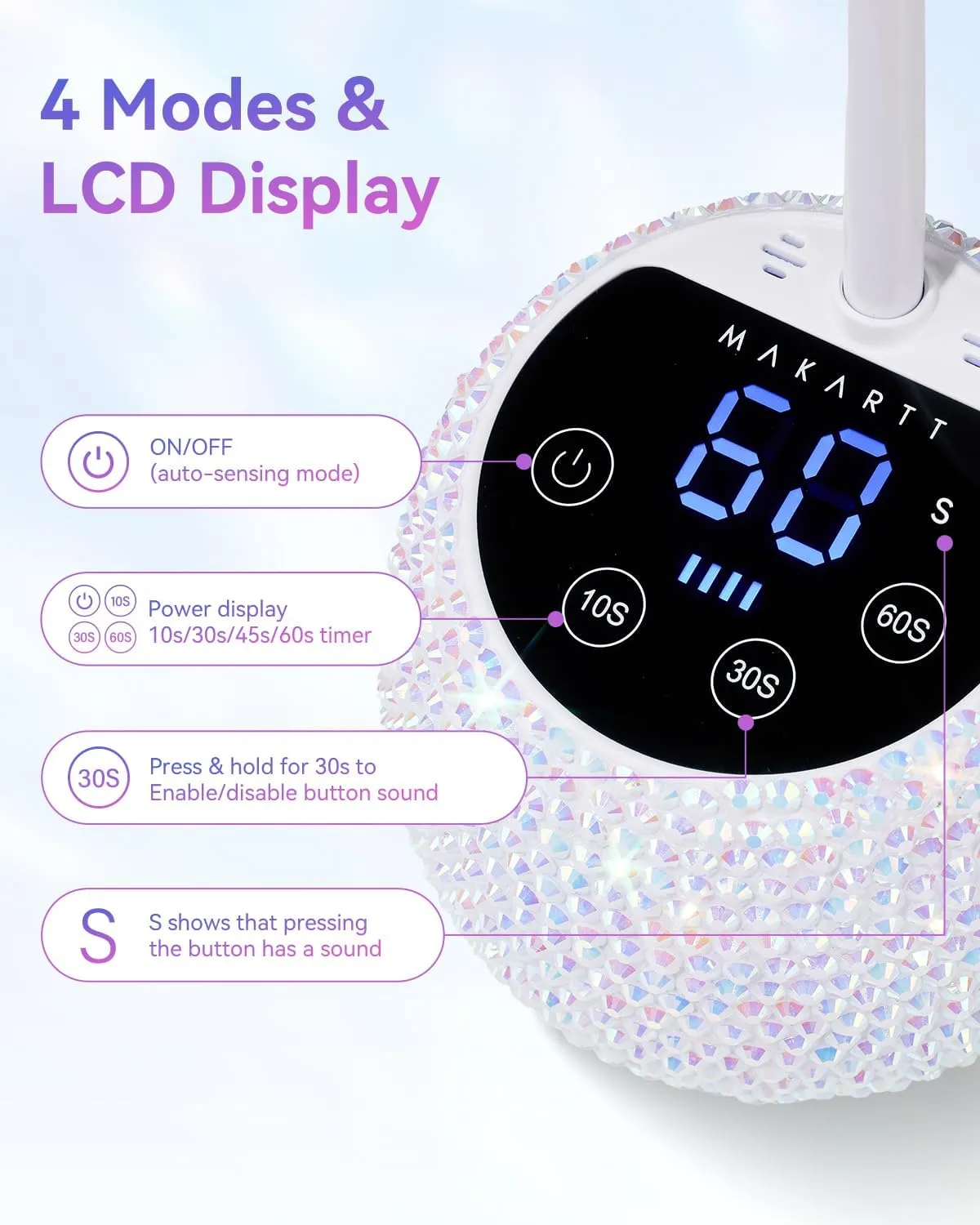 Makartt Gooseneck Flash Cure UV LED nagellampa