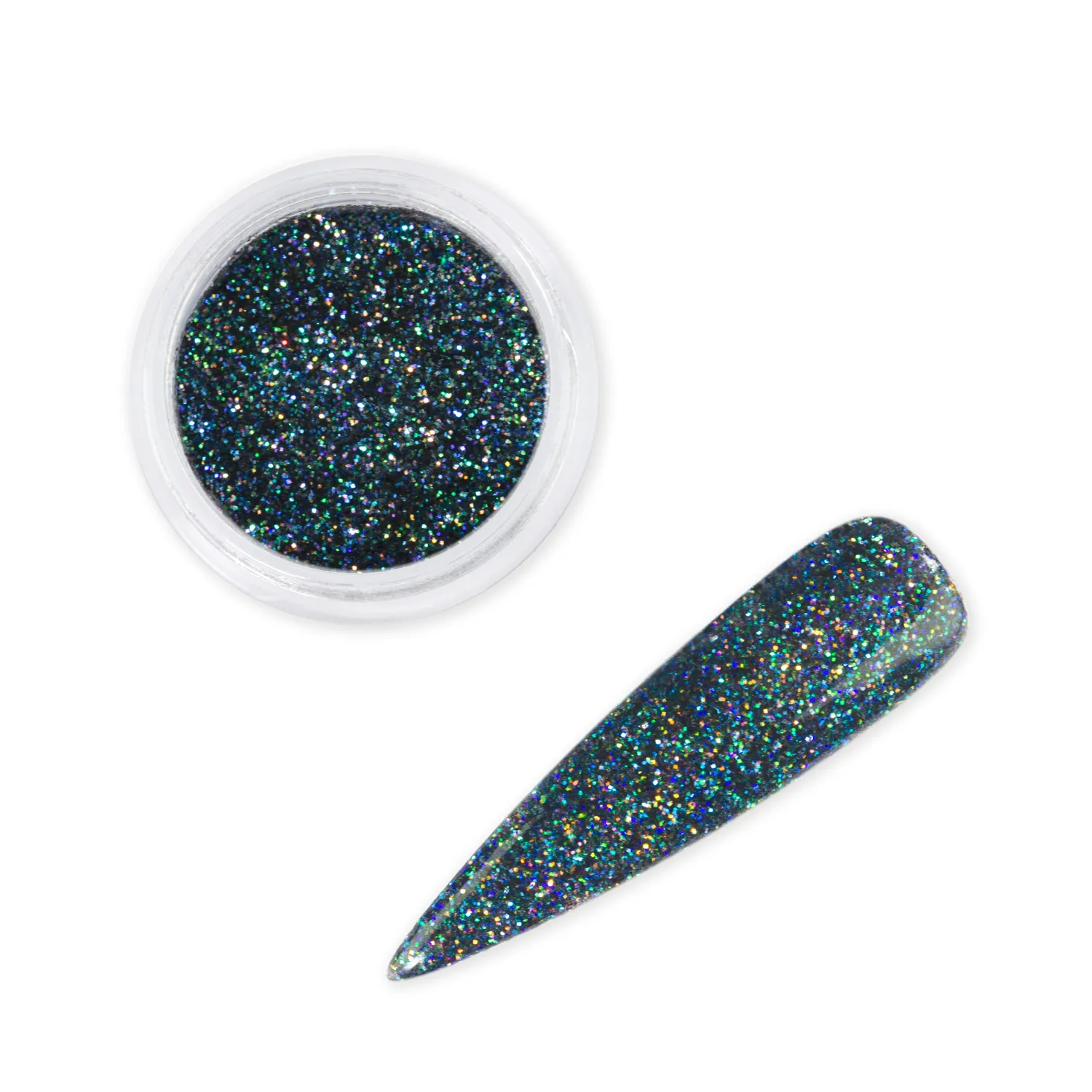 Iz Beauty Space Odyssey nagelglitter mörkblå svart 6g