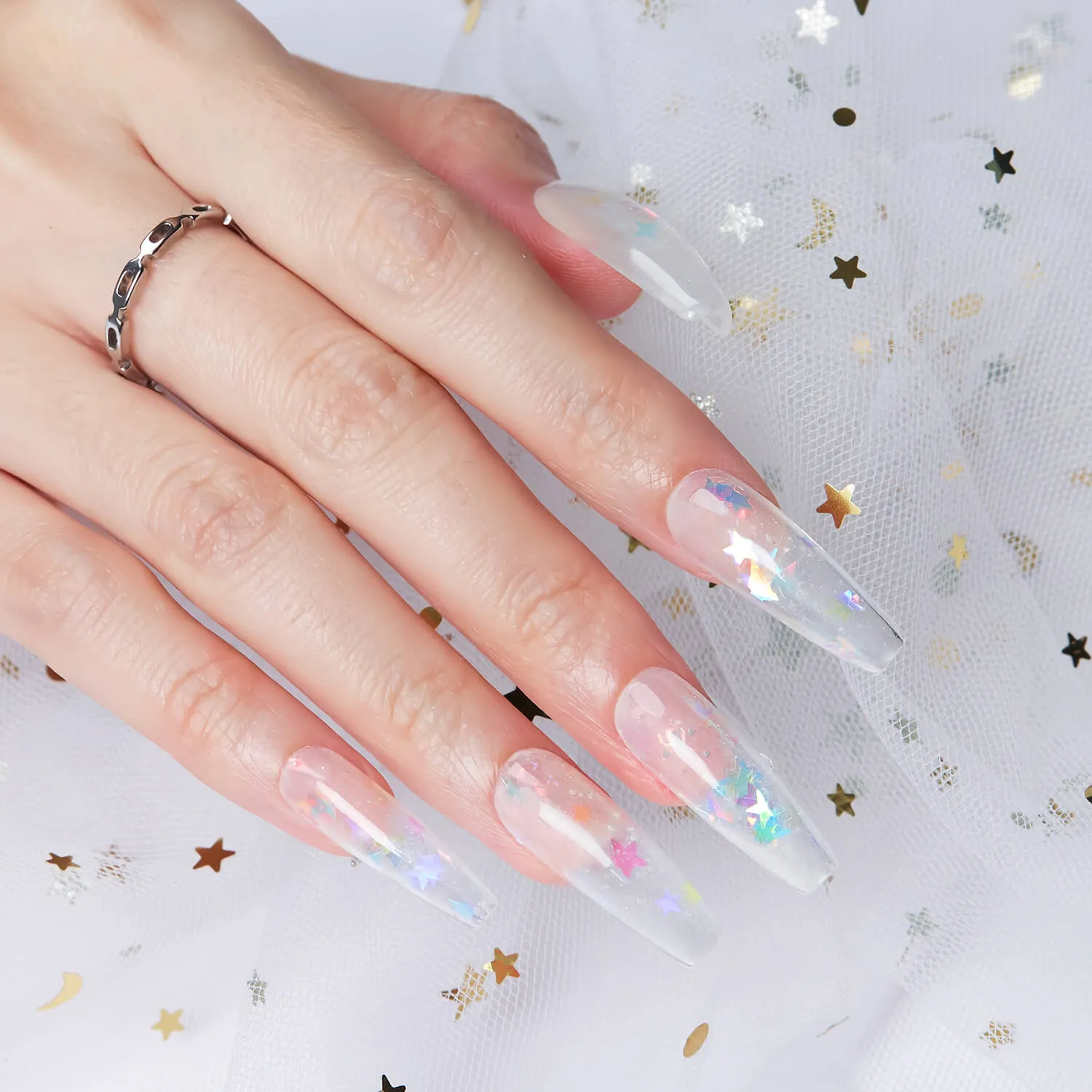 Modelones Ice Crystals polygel rosa 15 g