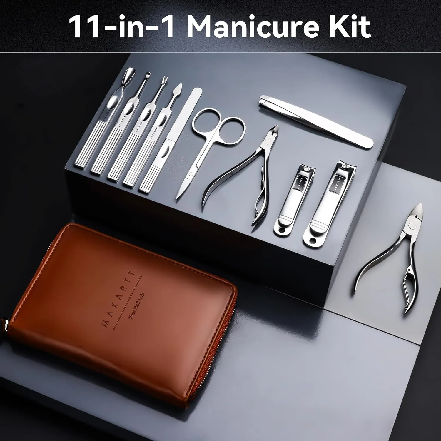 Makartt Professional Nail Care Clippers nagelset brun