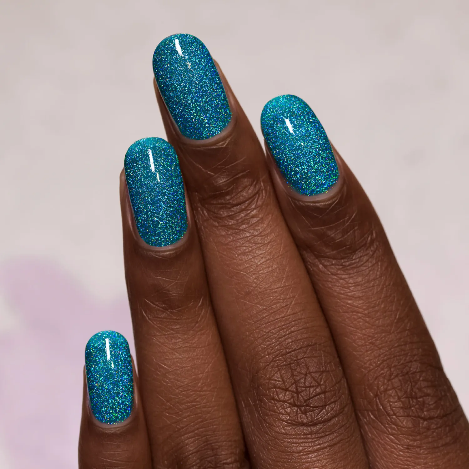 ILNP Surfboard nagellack turkos holografisk
