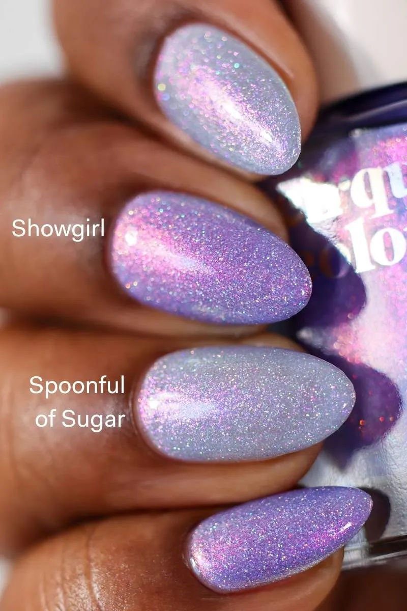 Cirque Colors Showgirl nagellack periwinkle holo