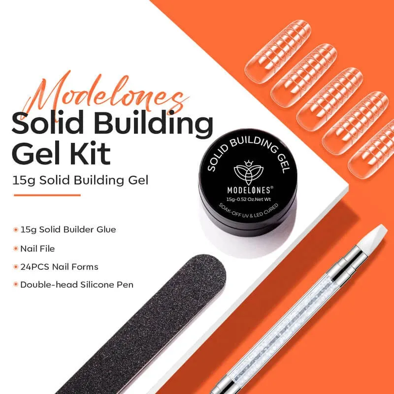 Modelones Solid Builder Gel Kit bygggelé Hema-free