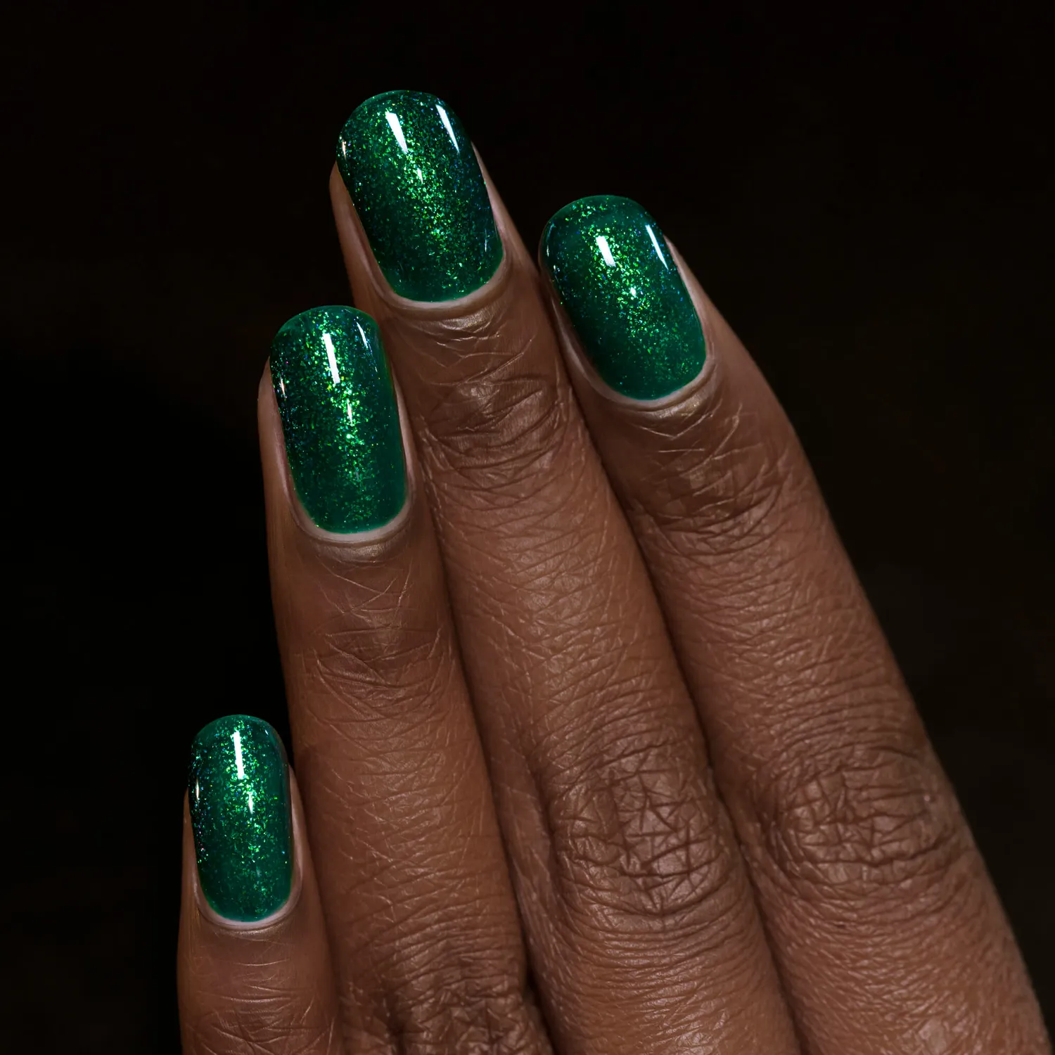 ILNP Good Fortune nagellack smaragd shimmer