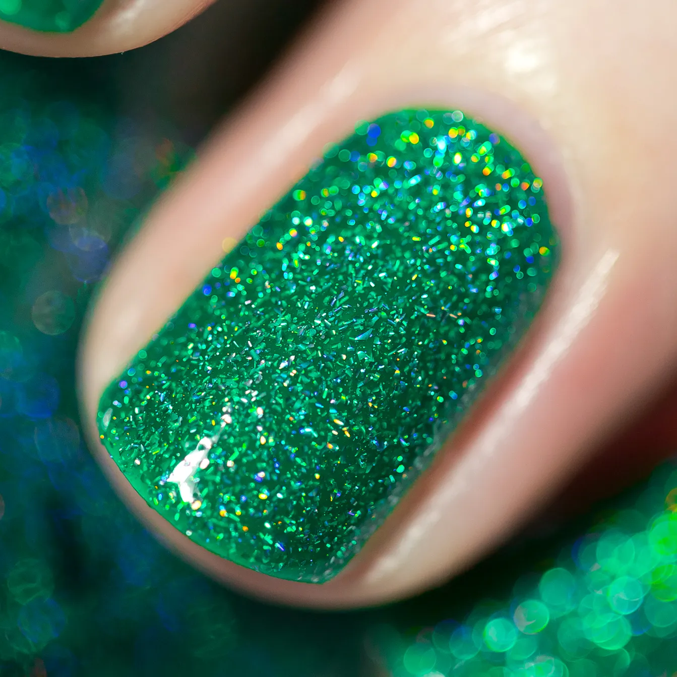 ILNP Hide and Seek nagellack grönt holo