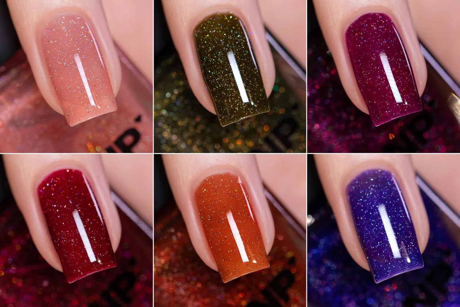 ILNP Vineyard Collection nagellackset 6-pack holografisk jelly